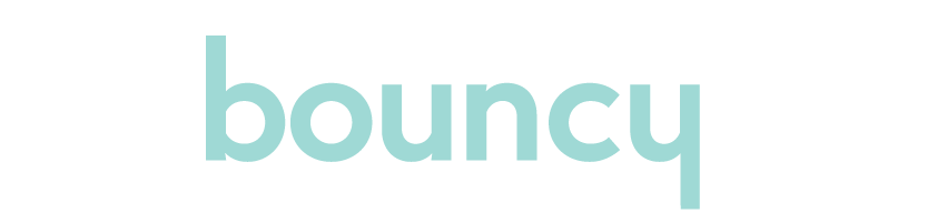 Bouncy logo blanc